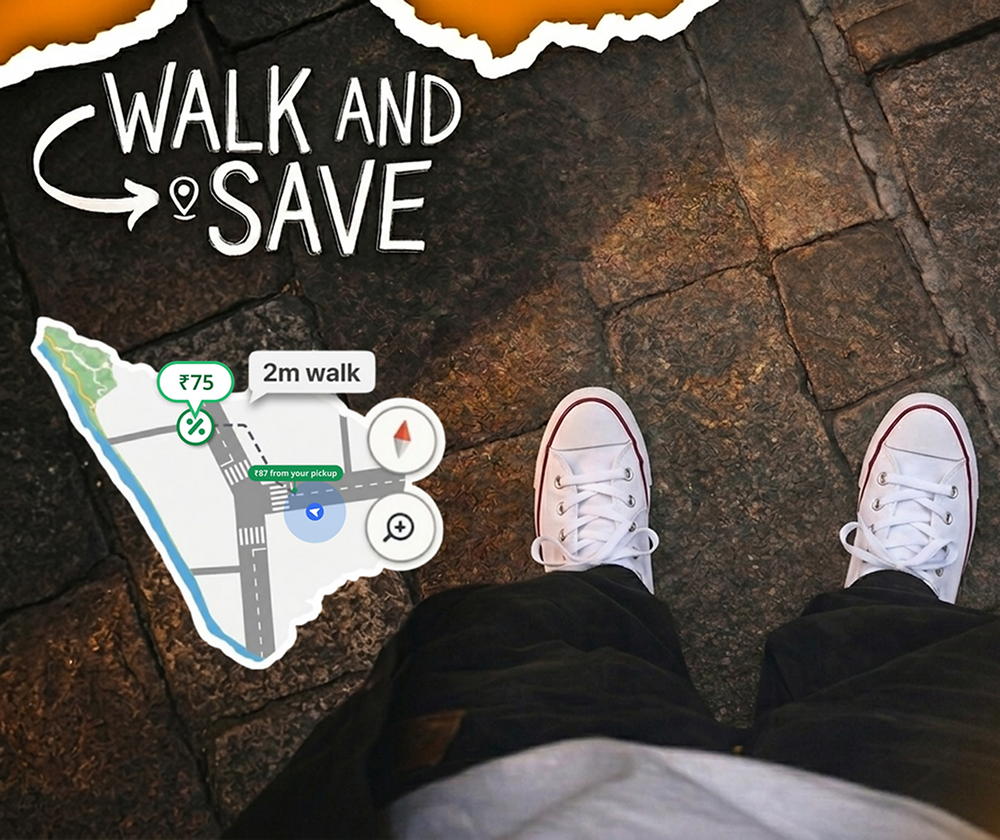 Walk and Save feature
